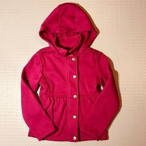 Pink Platinum child size 5/6 hooded jacket coat heart love